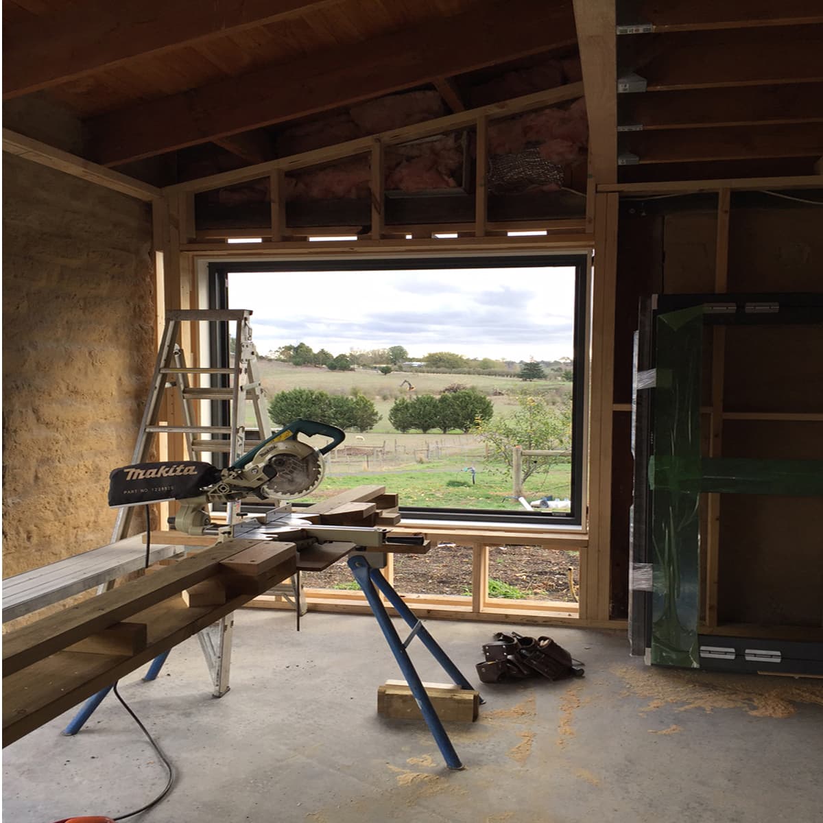 Window construction detail