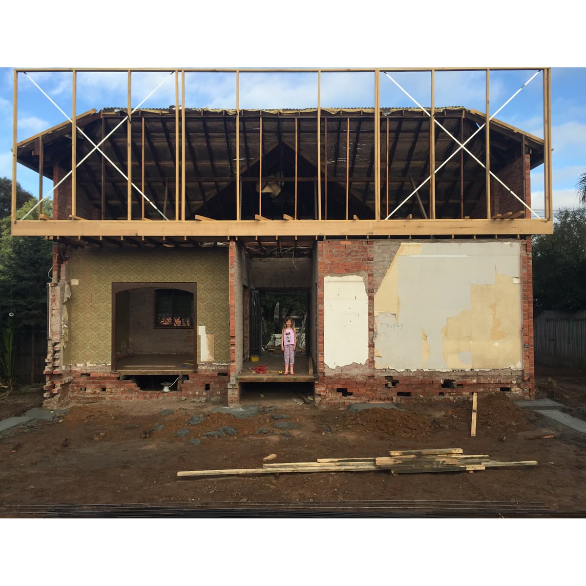 The existing Californian bungalow before the extension
