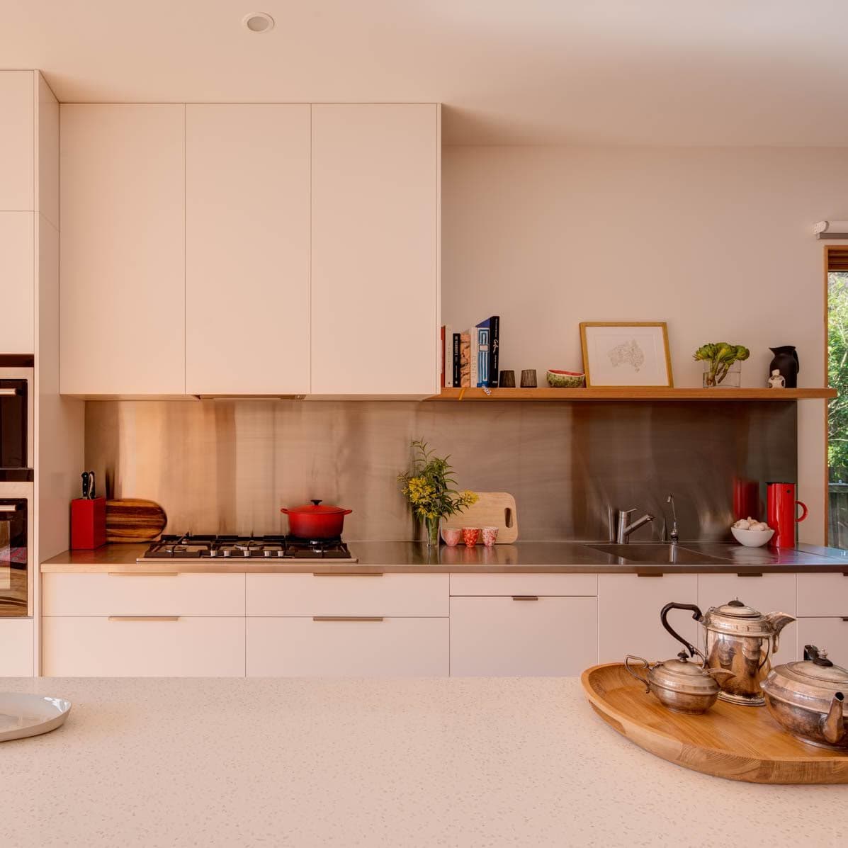 Kitchen in the new open-plan living area